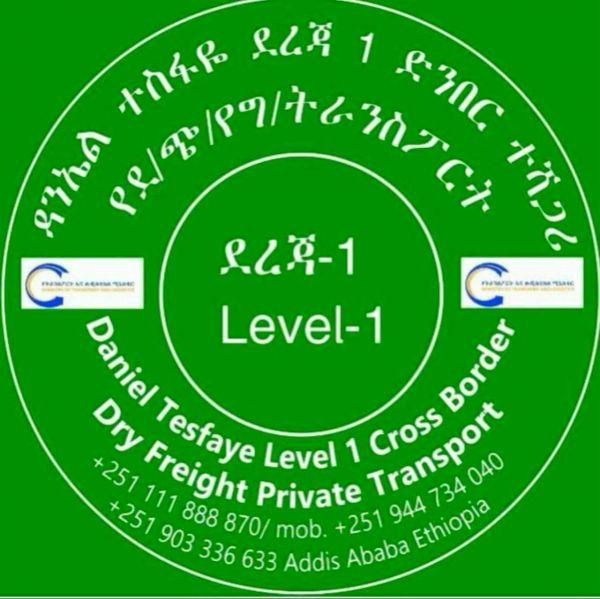 Daniel Tesfaye Level 1 Cross Border Dry Freight Private Transport